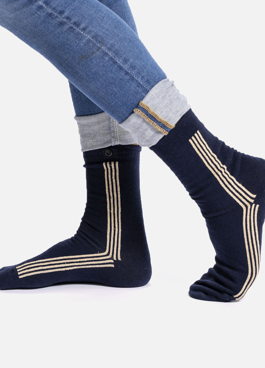 Sporty Spice women’s socks | Navy organic cotton