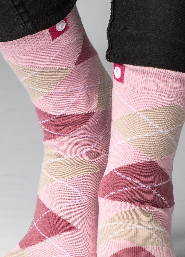 Pink ternet strømper 4