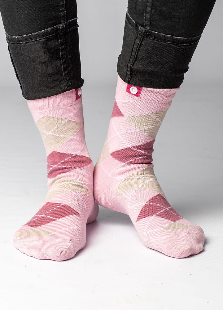 Pink ternet strømper 5