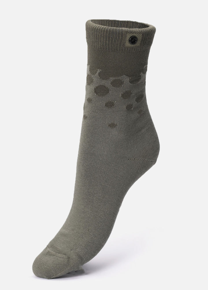 Zephrine organic cotton socks | Playful green design