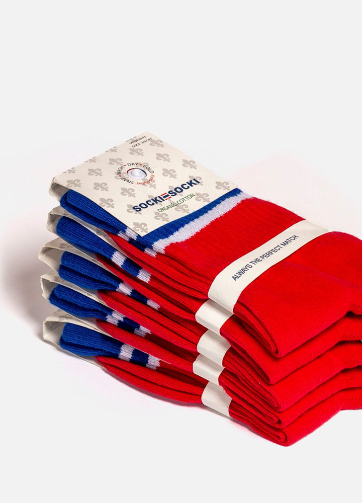 red sports socks for women