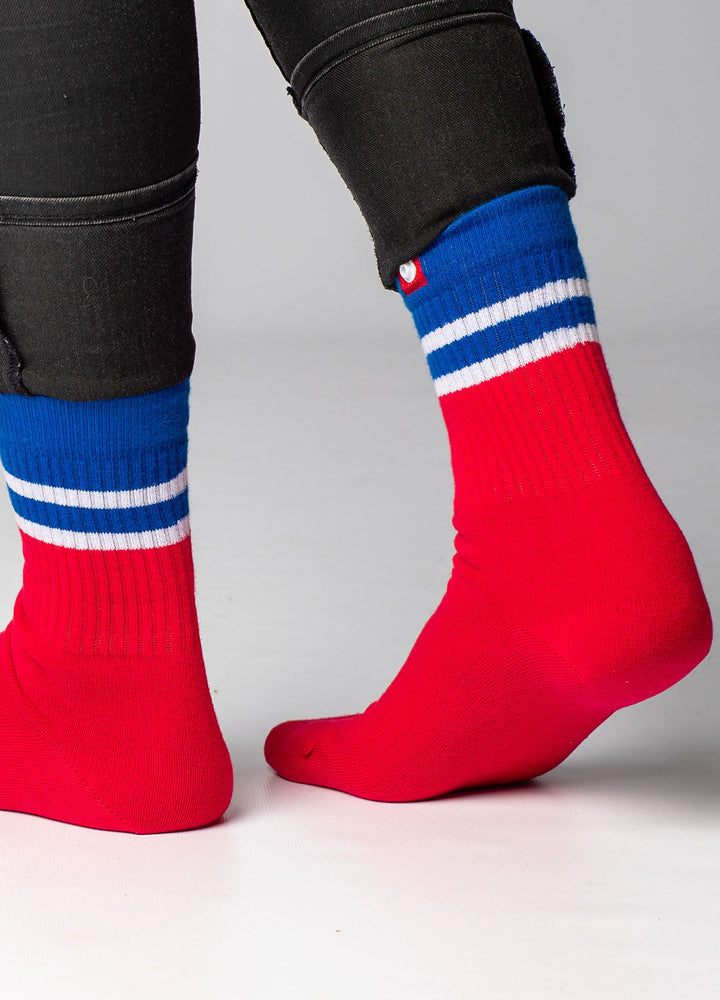 Røde sportsstrømper 2