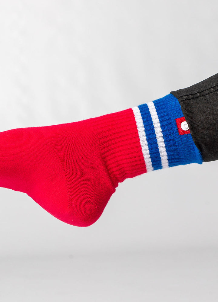 Røde sportsstrømper 6